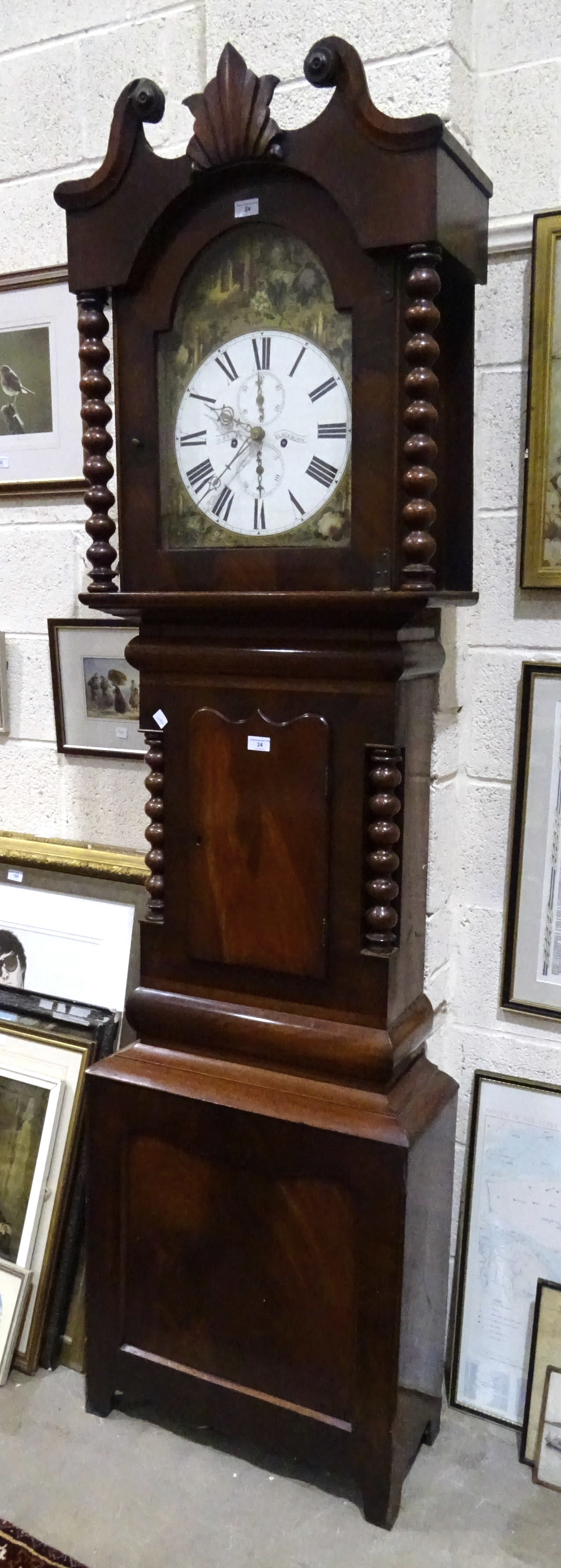 J Sagar of Blackburn longcase clock
